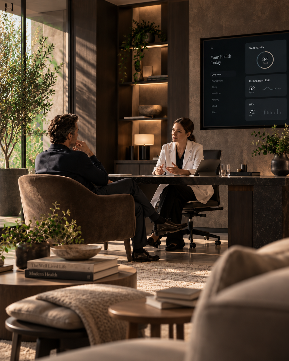 A Continuo doctor in consultation with a member